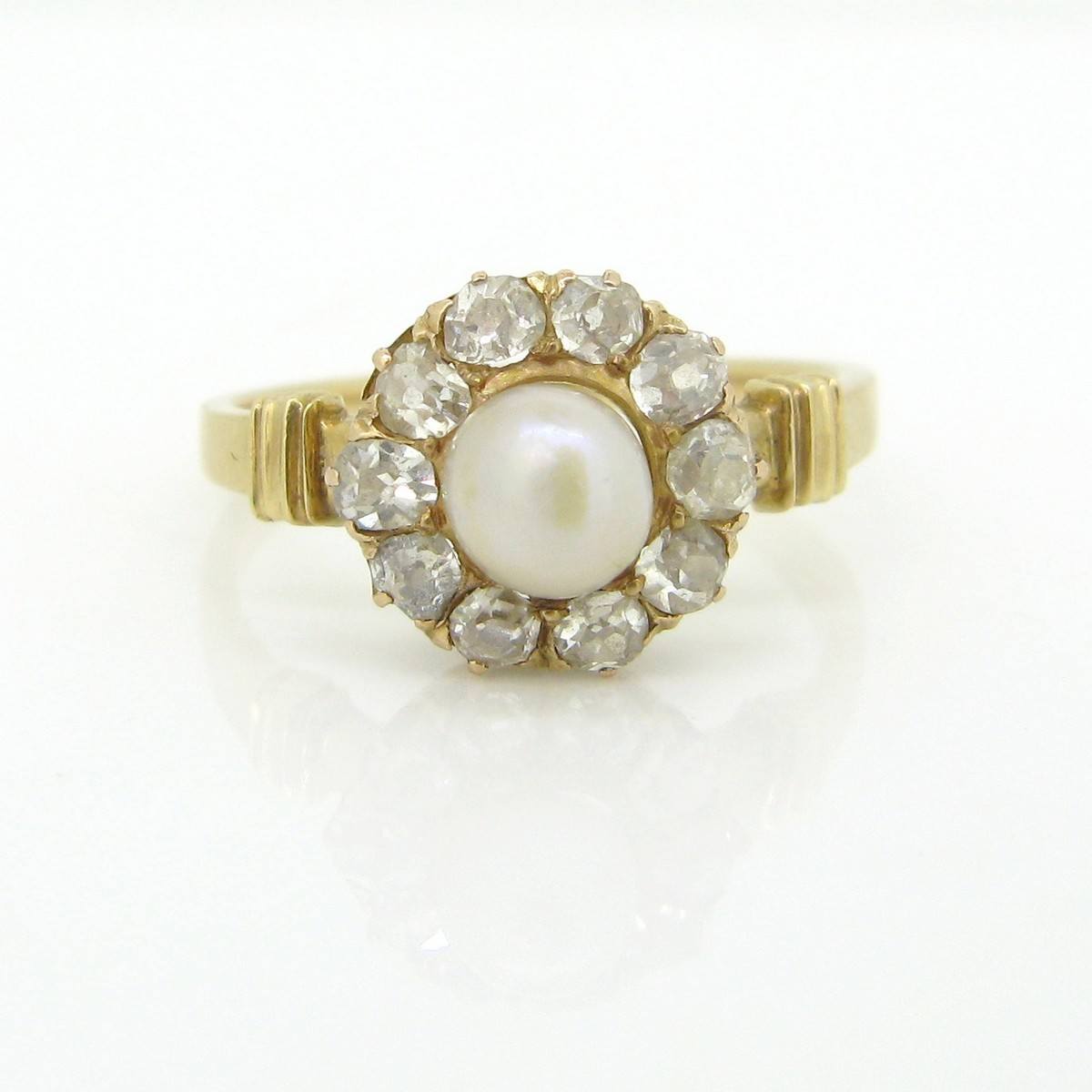 Victorian Pearl & Diamonds Ring – Heritagem
