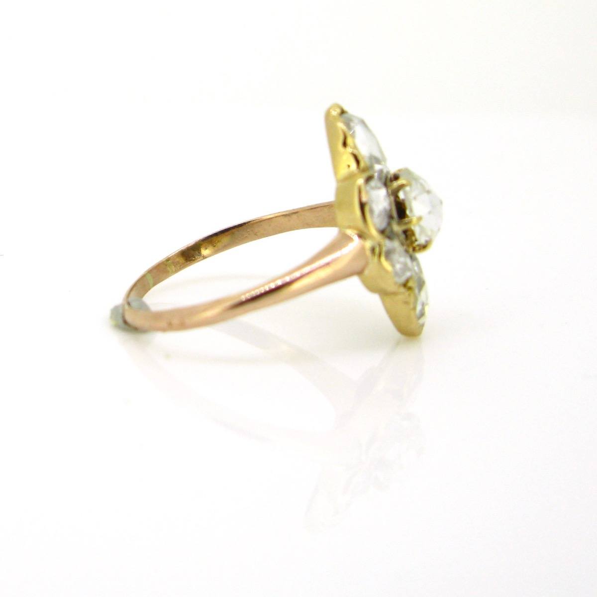 Victorian Rose Cut Diamonds Marquise Ring – Heritagem