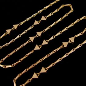 Retro Triangle Links Chain Necklace