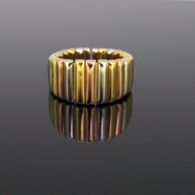 Three Gold Links Band Ring by Weingrill