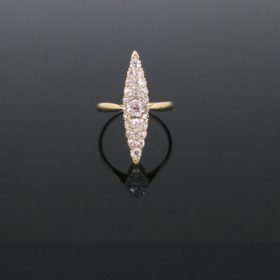 Antique Victorian Old Mine Cut Diamonds Ring