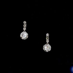 Antique Diamonds Dormeuses earrings