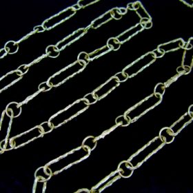 Vintage Textured and Circle Links Chain